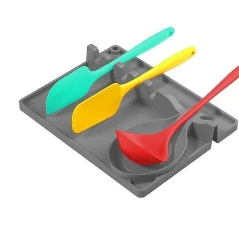 2 in 1 Silicon Spoon Holder