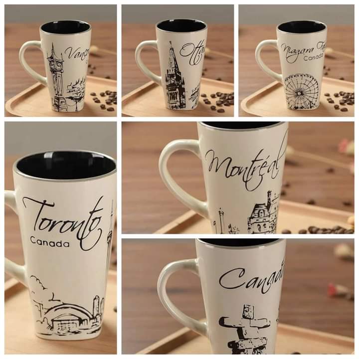 Set of 6 -Long Tree Mugs