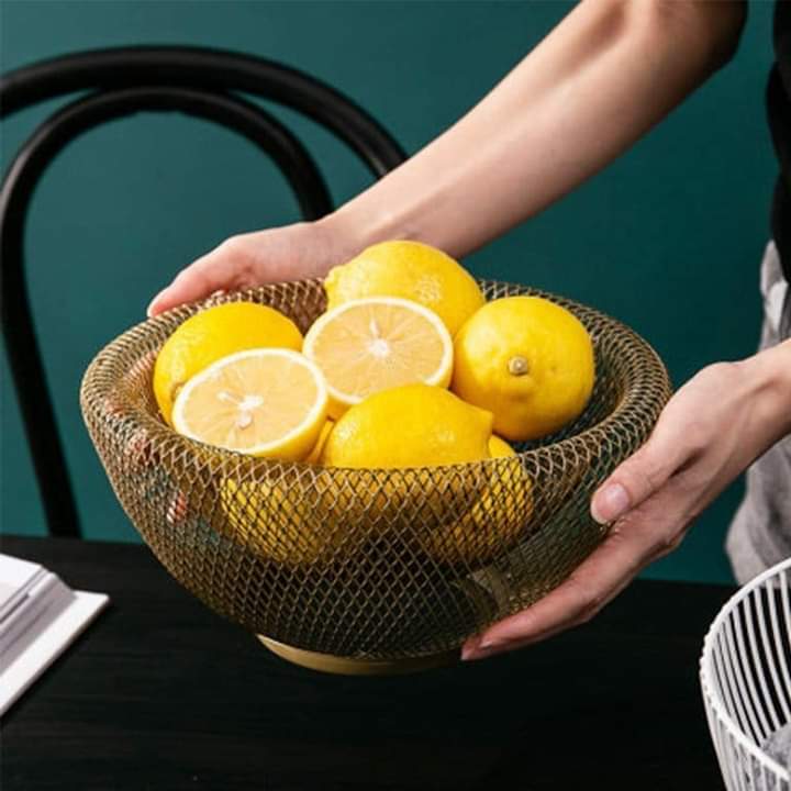 Double Wall Mesh Decorative Fruit Basket