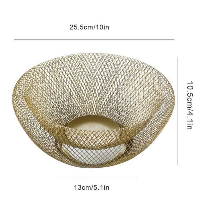 Double Wall Mesh Decorative Fruit Basket