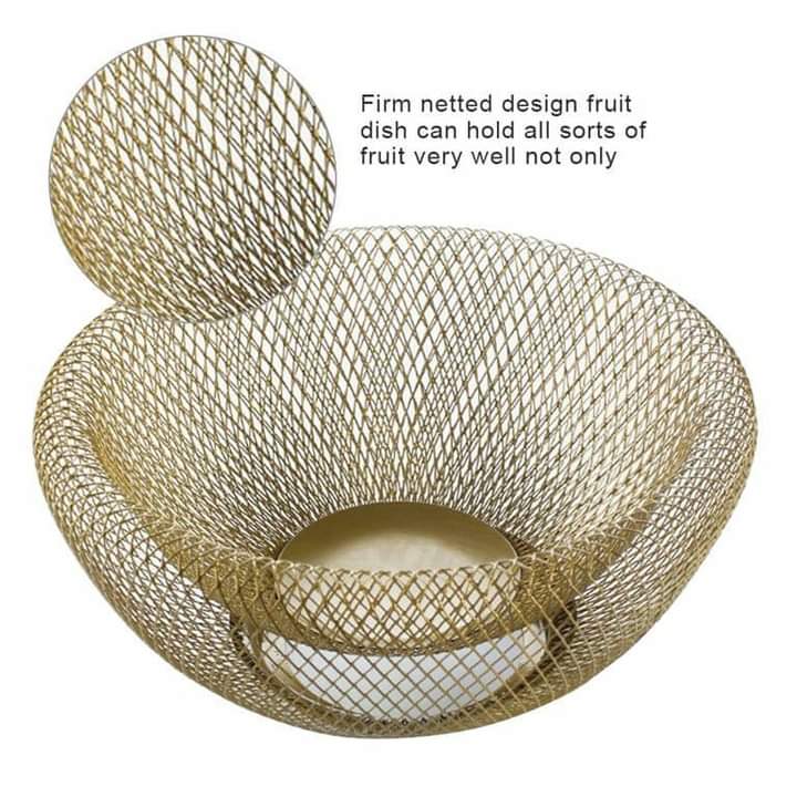 Double Wall Mesh Decorative Fruit Basket