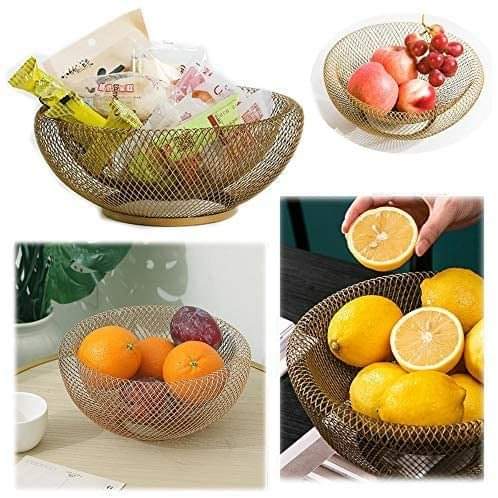 Double Wall Mesh Decorative Fruit Basket