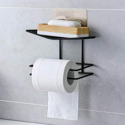 Wall mounted wrought iron tissue holder