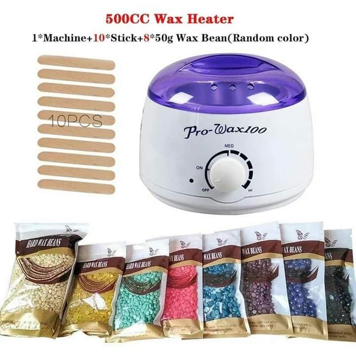 Electric Hair Waxing Machine+Spatulas+beads