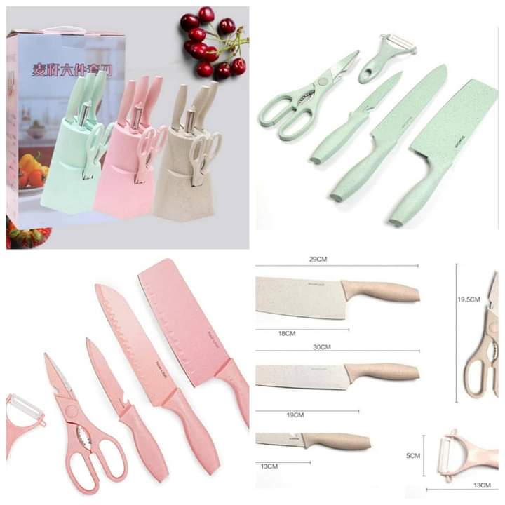 5pcs +holder wheat stalk profile knife sets