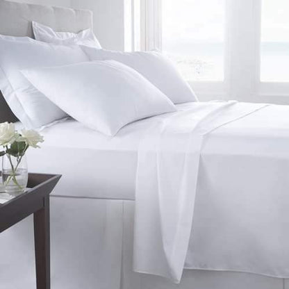 6*7 White fitted bedsheets