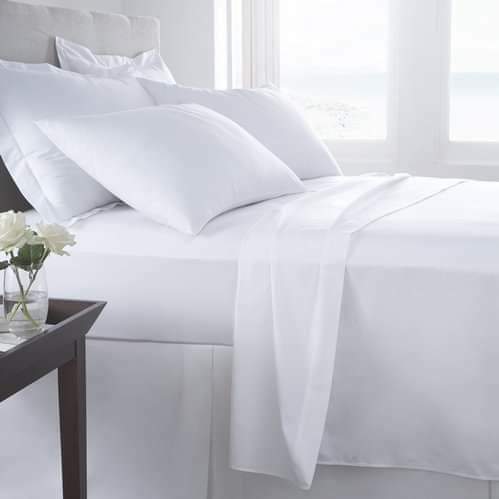 6*7 White Fitted Bedsheets