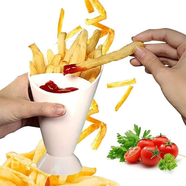 Dig and dip 2 in 1 fries sauce container