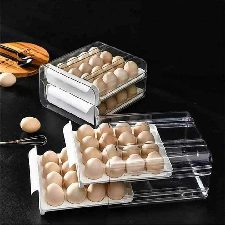 2 layer Egg tray restocked