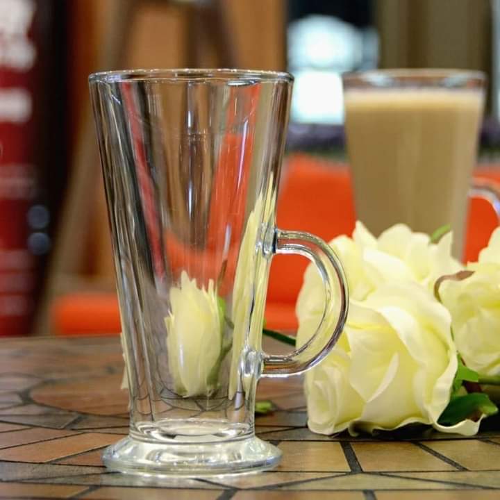 Latte glass cups-6pc