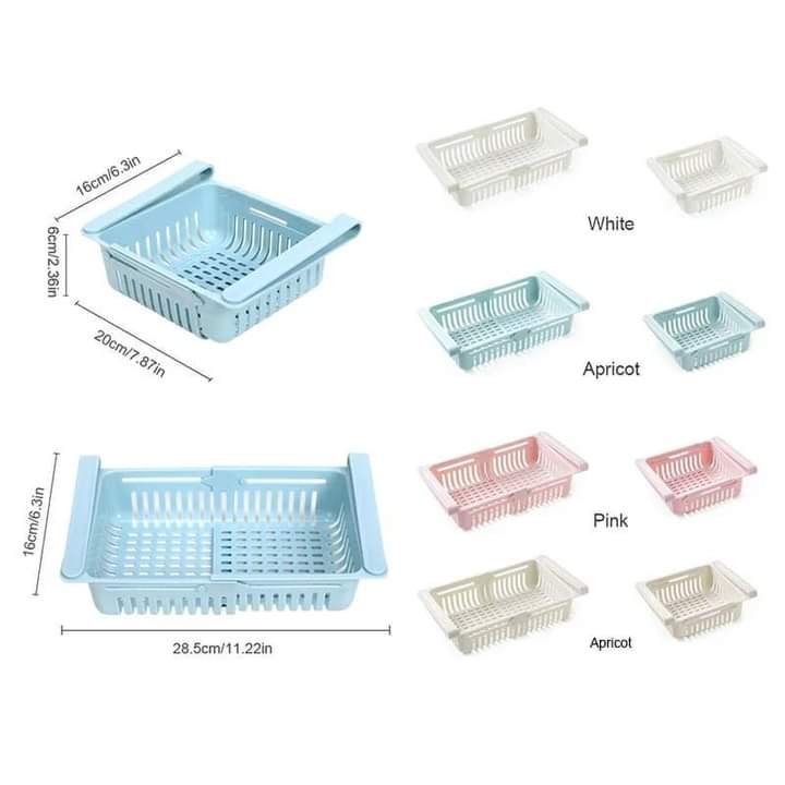 Adjustable fridge organizers 3 pc