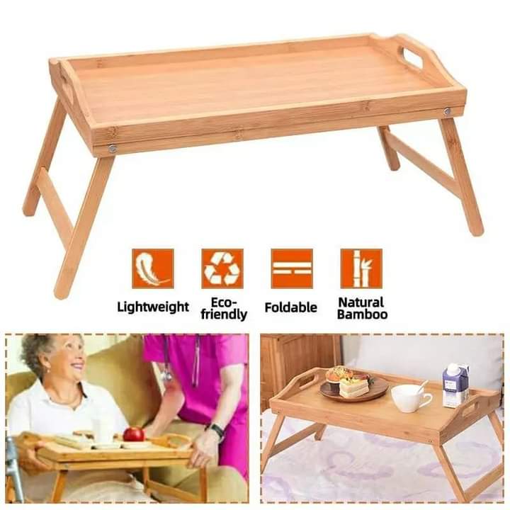 Foldable Bamboo Bed Tray