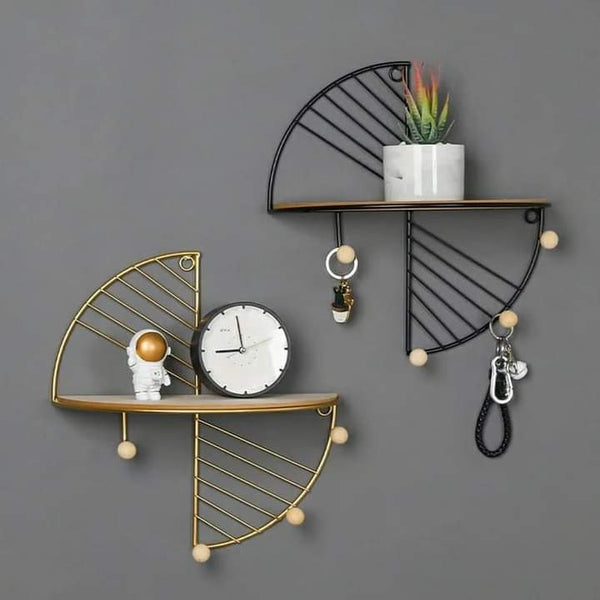 Hexagon Wire Wall Storage Shelf