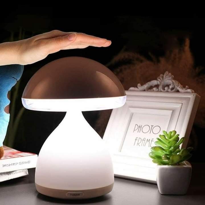 White Mushroom shaped Decorative bed side reading Lamp