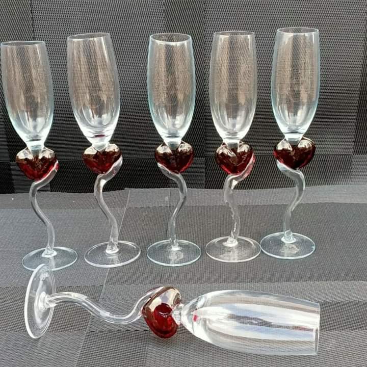 180ml Heart Champagne Flute glasses