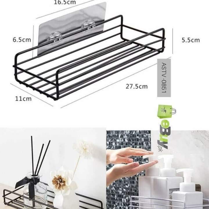 Straight bathroom organizer