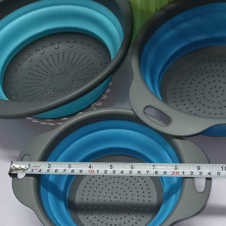 Collapsible Silicone wash drainer collander