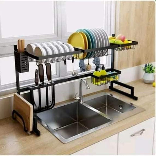 Over the sink dish drainer