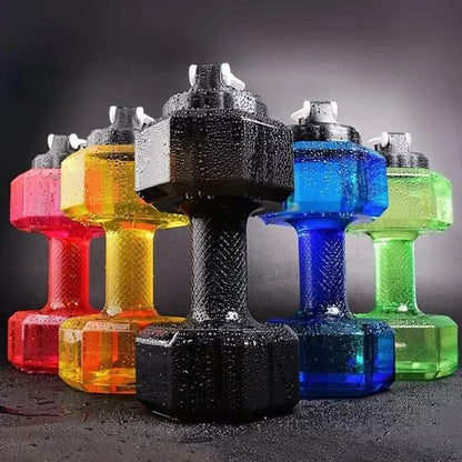 Dumbbells Themed water bottle