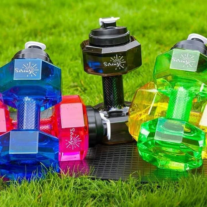 Dumbbells Themed water bottle