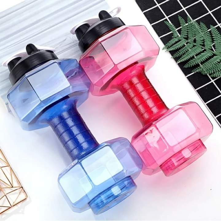 Dumbbells Themed water bottle