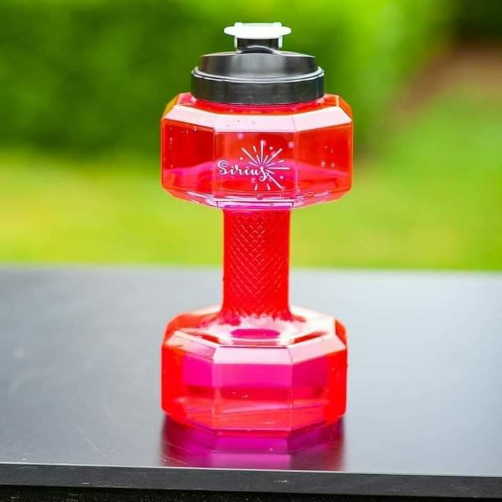 Dumbbells Themed water bottle