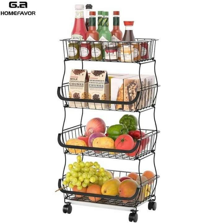 New 4 layer kitchen storage rack