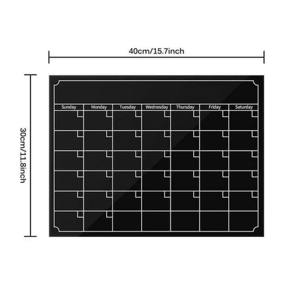 Magnetic weekly fridge planner