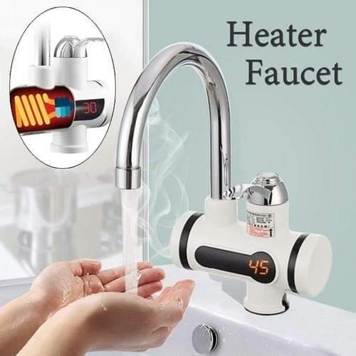 Electric water heater faucet