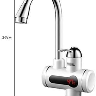 Electric water heater faucet