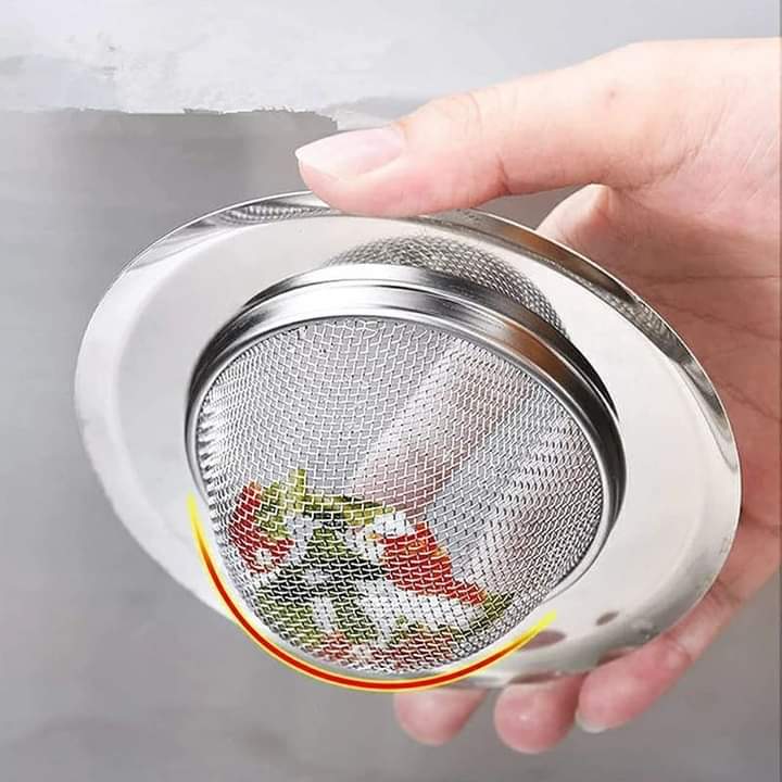 Stainless sink strainer