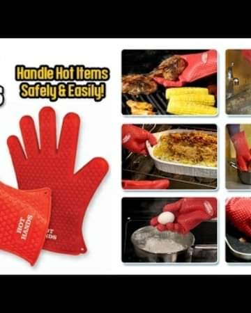 Silicone oven gloves