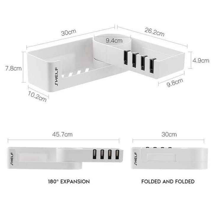 180 degree rotating bathroom organizer