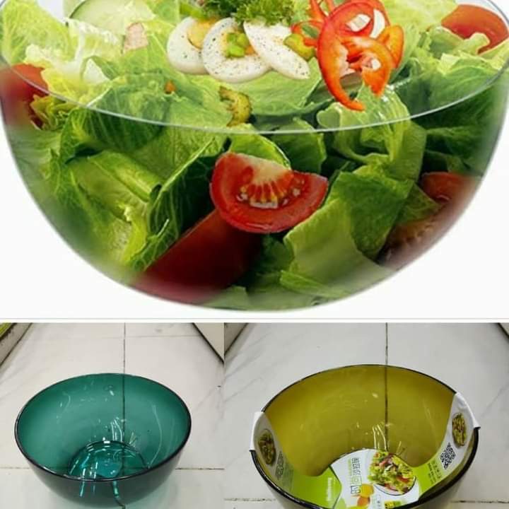 3 litre acrylic colored salad bowls