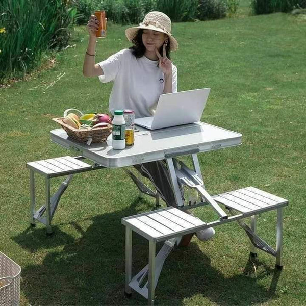 Foldable Aluminium Chair Picnic Table