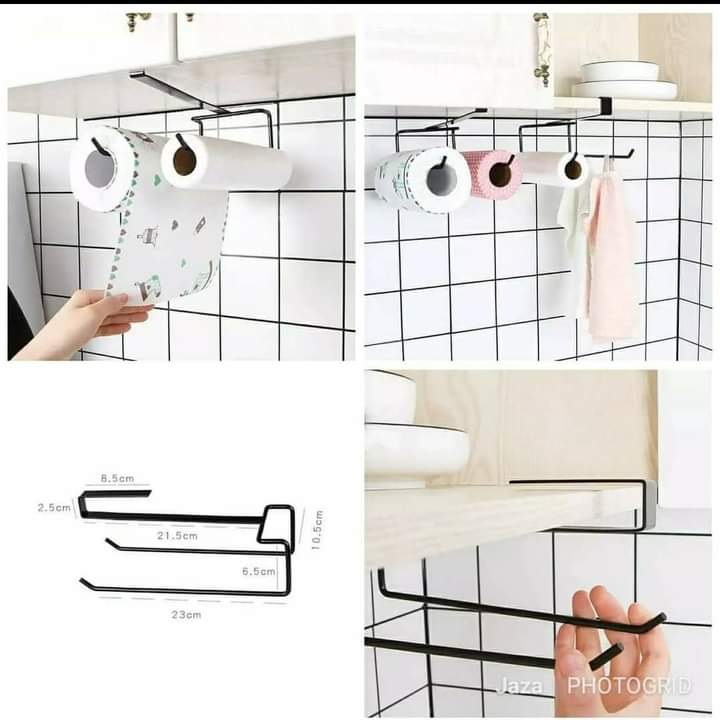 Double layer kitchen towel holder