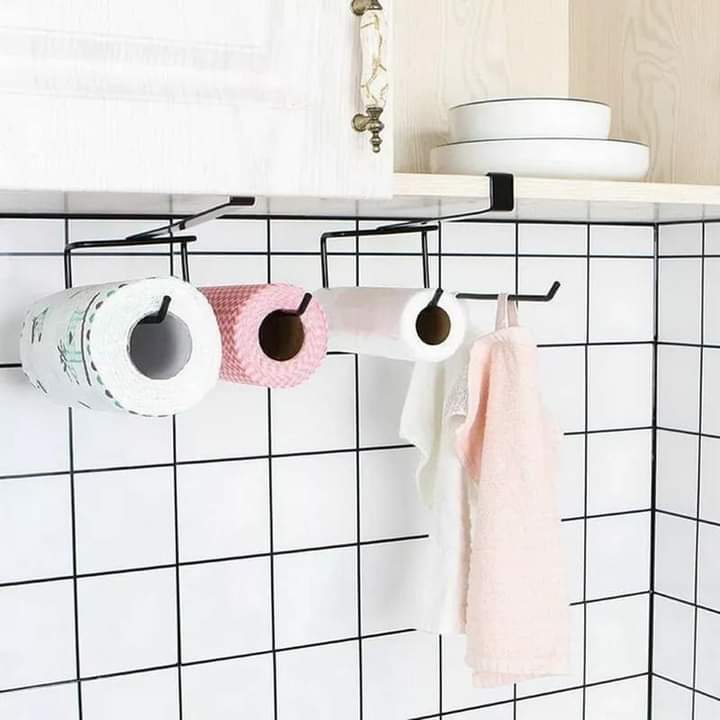 Double layer kitchen towel holder