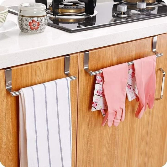 Stainless steel kitchen towel holder