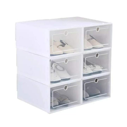 Transparent shoe rack