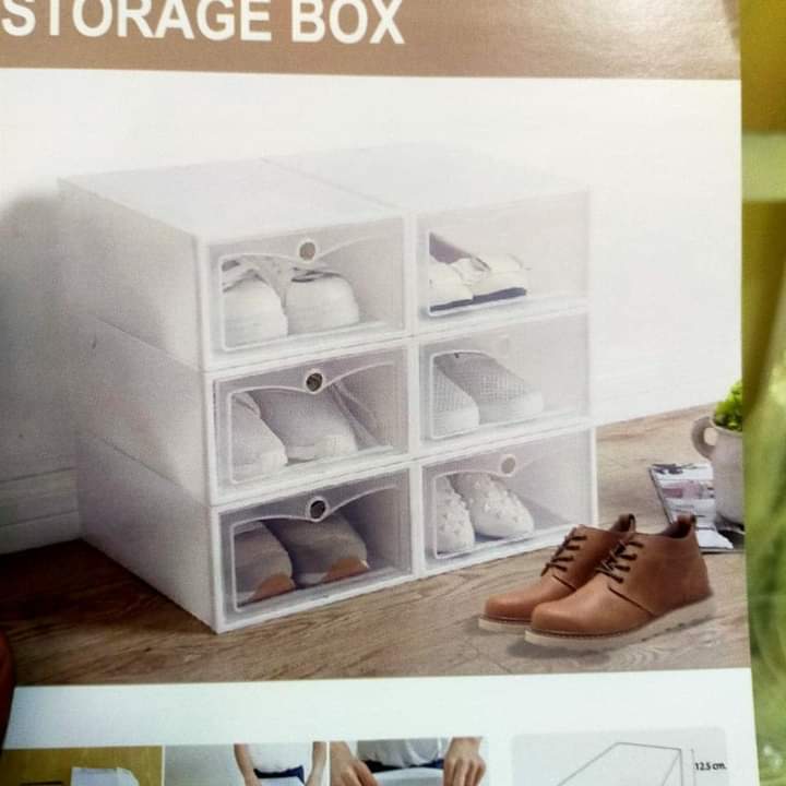 Transparent shoe rack