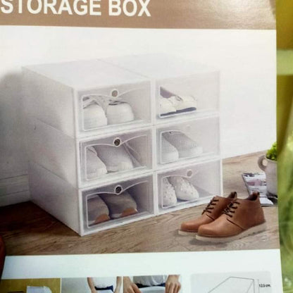 Transparent shoe rack