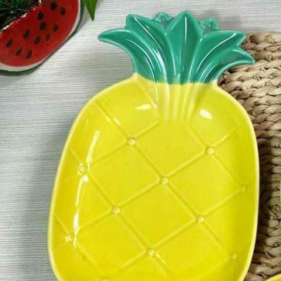 Novelty fruit shaped side plate