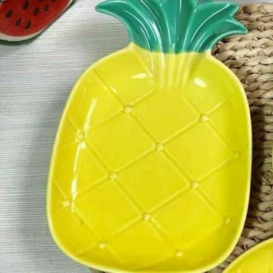 Novelty fruit shaped side plate