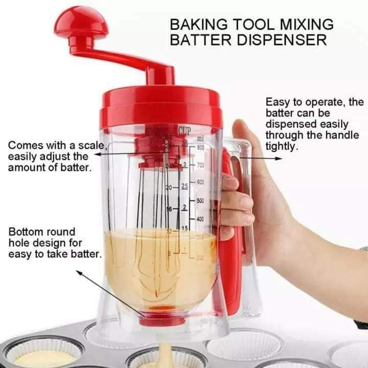 Handheld machine mixer dispenser