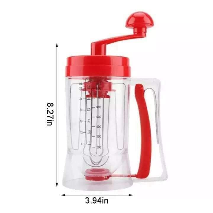 Handheld machine mixer dispenser