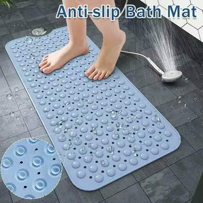 Extra long bathroom anti- slip mats blue