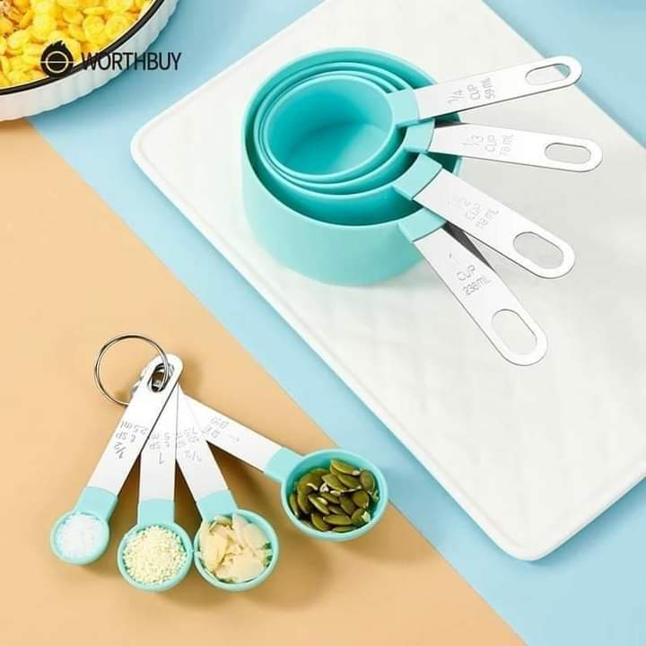 8pcs measuring spoons and cups set