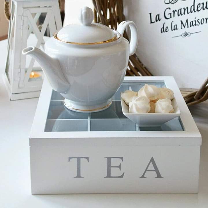 White Bamboo Tea Box