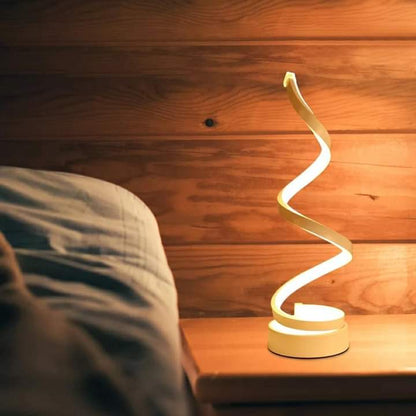 spiral decorative table lamp