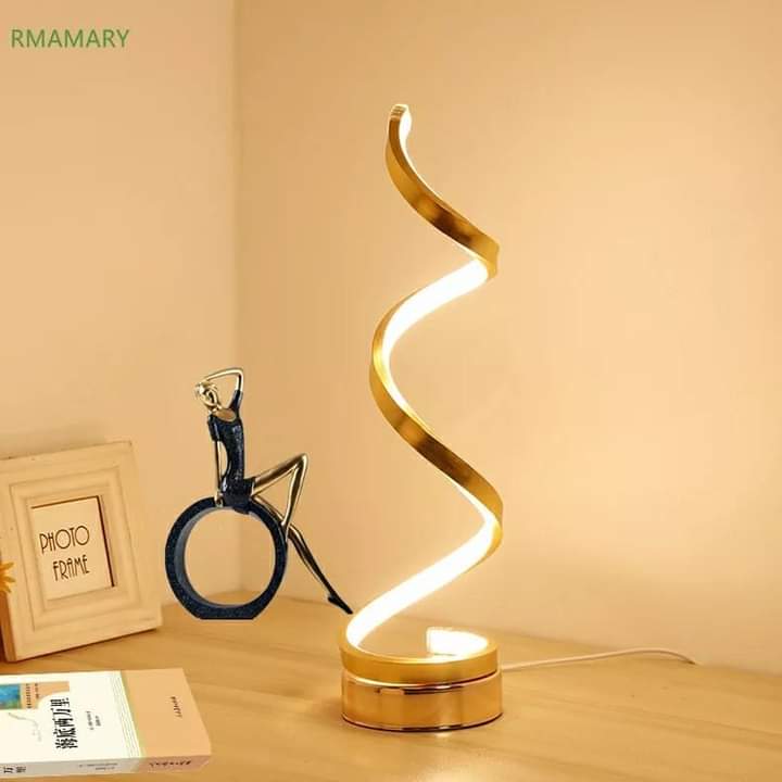 spiral decorative table lamp